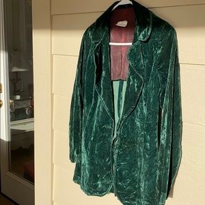 Vintage crushed velvet blazer